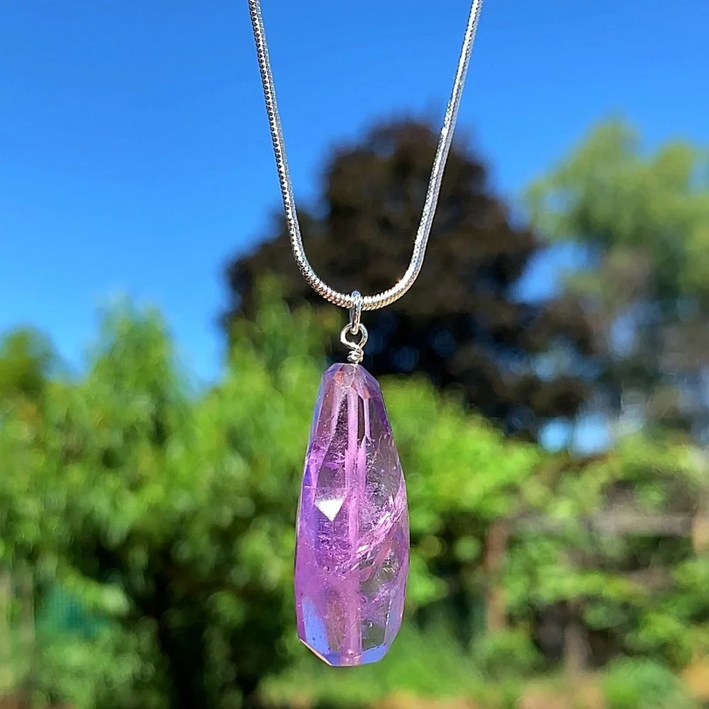 Amethyst Gemstone Necklace!